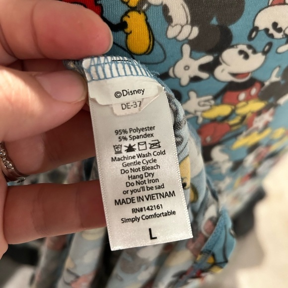 Lularoe Disney Mickey Mouse Tunic Shirt Sz Large - Picture 3 of 4
